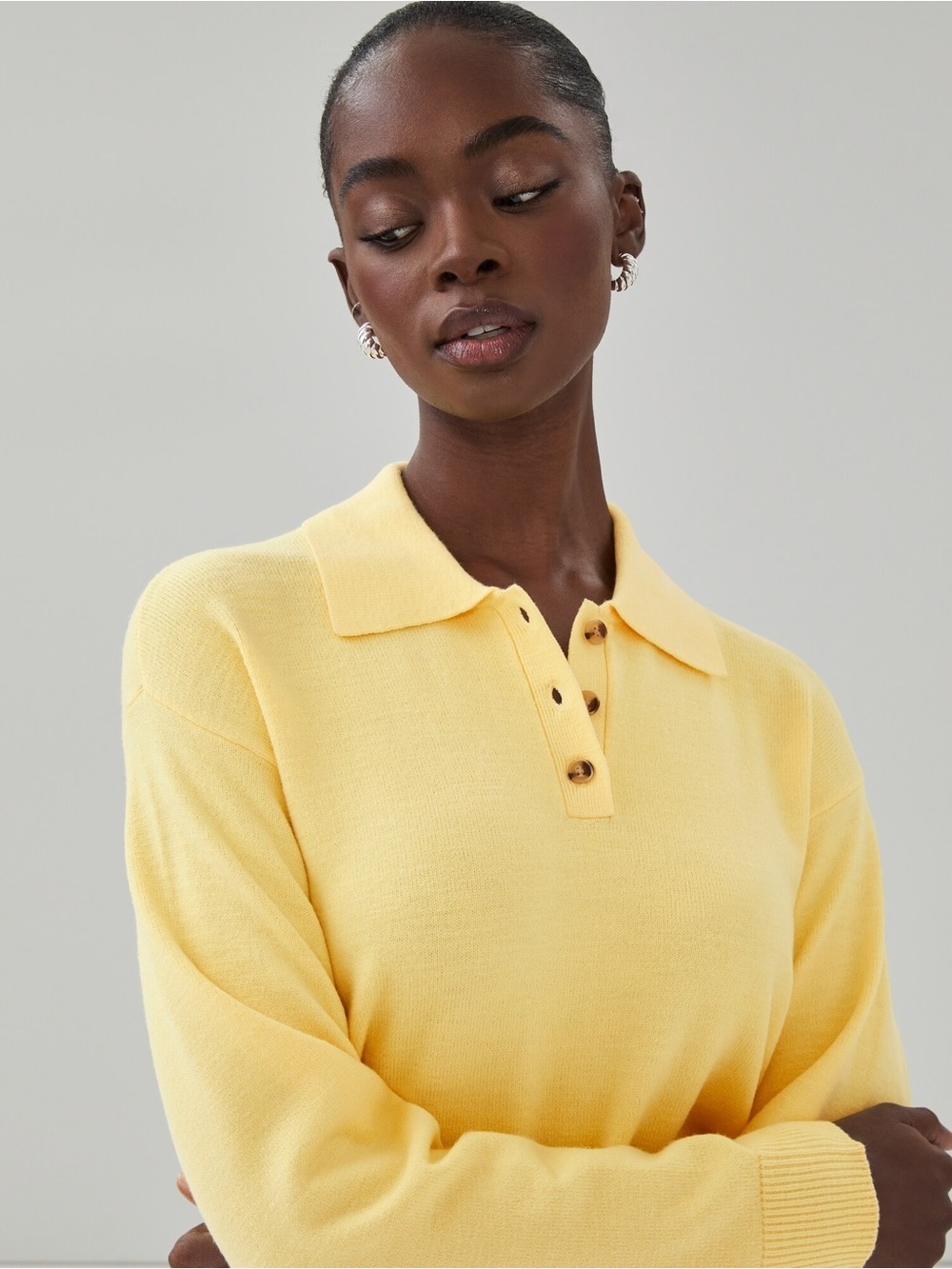 Joe Fresh Collared Sweater - Picture 2 of 11